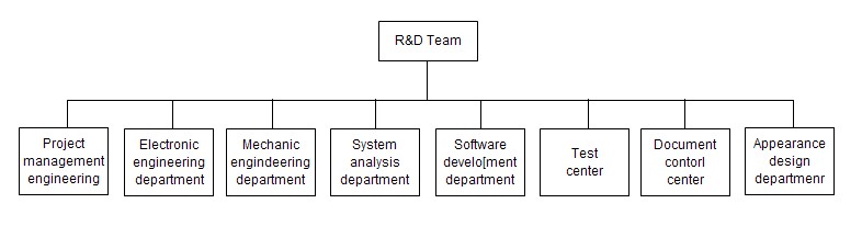 R&D team organizational structure