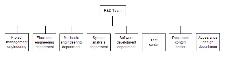 R&D team organizational structure
